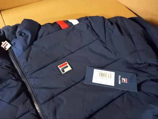 FILA NAVY PUFFER JACKET - UK XL