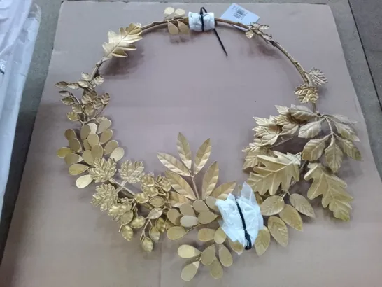 4 GOLDEN LEAVES WREATHS