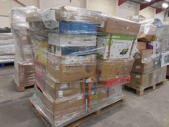 PALLET OF APPROXIMATELY 27 UNPROCESSED RAW RETURN HOUSEHOLD AND ELECTRICAL GOODS TO INCLUDE;