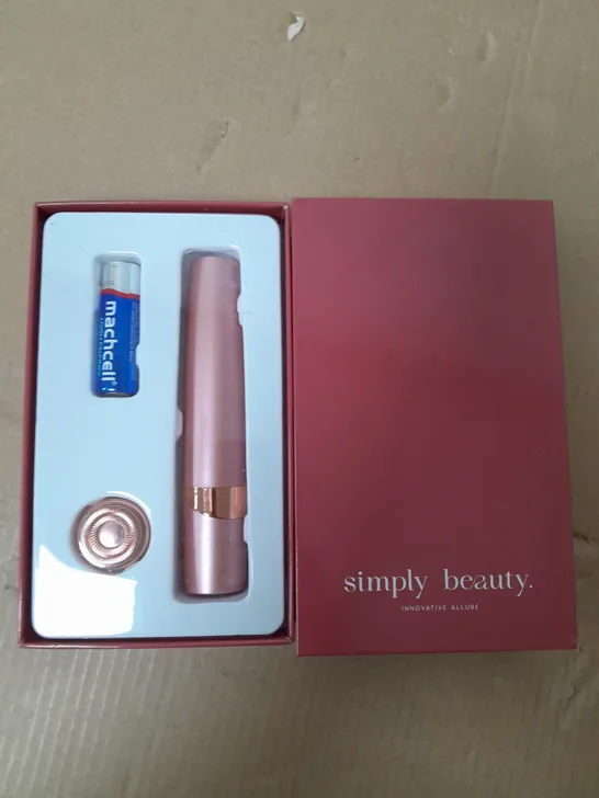 BOXED SIMPLY BEAUTY SINGLE HAIR EPILATOR IN ROSE GOLD