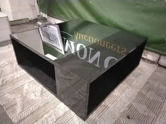 DESIGNER ALF ITALIA NOVECENTO MIRRORED SQUARE COFFEE TABLE  RRP £865