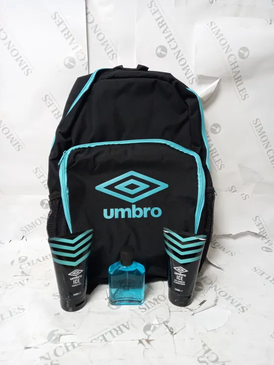 UMBRO ICE RUCK SACK SET.