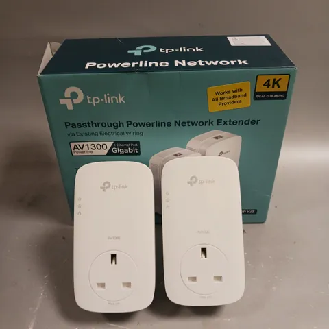 BOXED TP-LINK AV1300 PASSTHROUGH POWERLINE NETWORK EXTENDER 