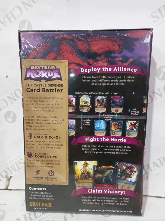 SKYTEAR HORDE - THE CASTLE DEFENSE CARD BATTLER GAME