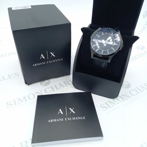 BRAND NEW BOXED ARMANI WATCH CAYDE BLACK AND SILVER 