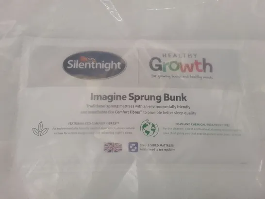 QUALITY BAGGED SILENTNIGHT HEALTHY GROW KIDS SPRUNG BUNK 2'6" MATTRESS