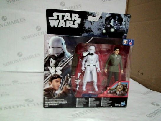 STAR WARS COLLECTIBLE TOY FIGURES - POE DAMERON AND FIRST ORDER SNOWTROOPER OFFICER (AGE 4+)