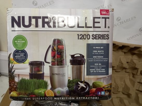 NUTRIBULLET 1200 SERIES SMART TECHNOLOGY HIGH SPEED BLENDER - 1200W SILVER