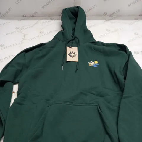 22 DOVE PLANT HOODIE IN GREEN - S