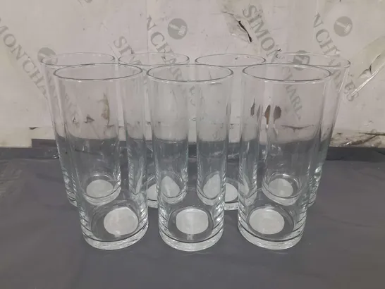 BOX OF APPROXIMATELY 10 HIBALL GLASSES - COLLECTION ONLY