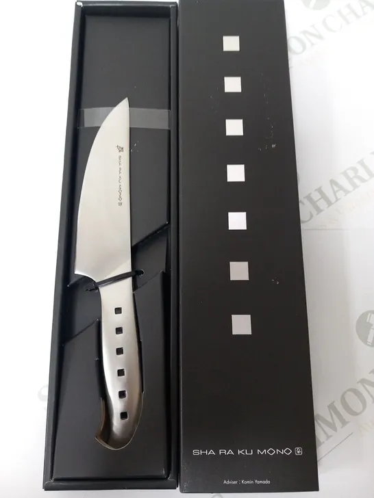 BRAND NEW BOXED SHA RA KU MONO MOLYBDENUM VANADIUM STEEL FJ-03 13CM DEBA KNIFE