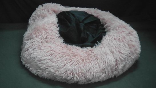 PINK FLUFFY PET BED