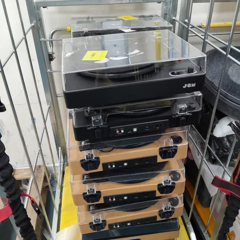 14 ASSORTED UNBOXED JAM TURNTABLES- COLLECTION ONLY 