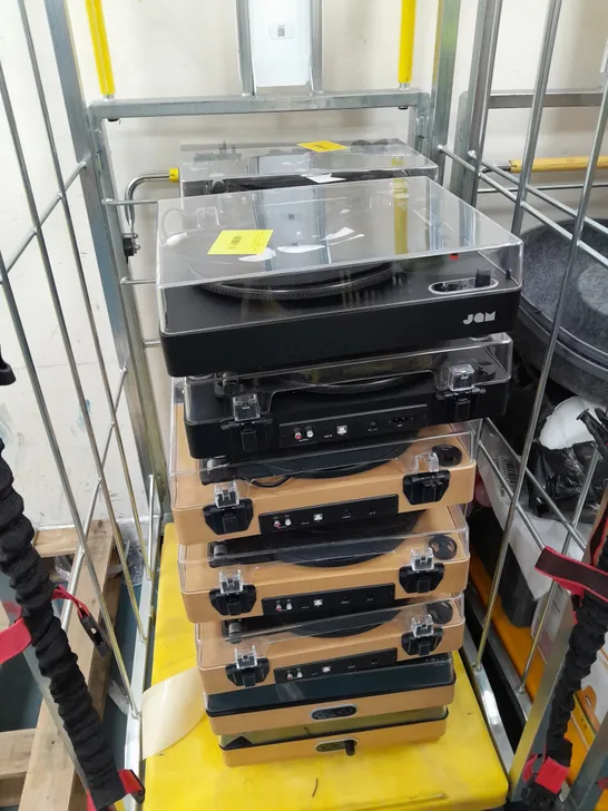 14 ASSORTED UNBOXED JAM TURNTABLES- COLLECTION ONLY 