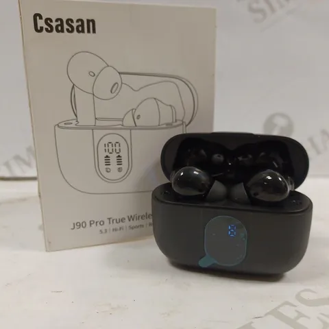 BOXED CSASAN J90 PRO TRUE WIRELESS BLACK EARBUDS 