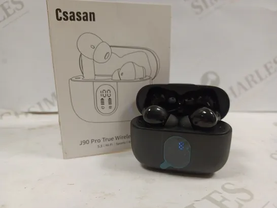 BOXED CSASAN J90 PRO TRUE WIRELESS BLACK EARBUDS 