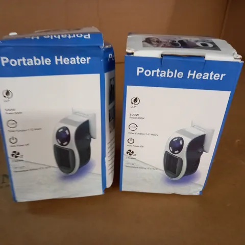 LOT OF 2 PORTABLE HEATERS