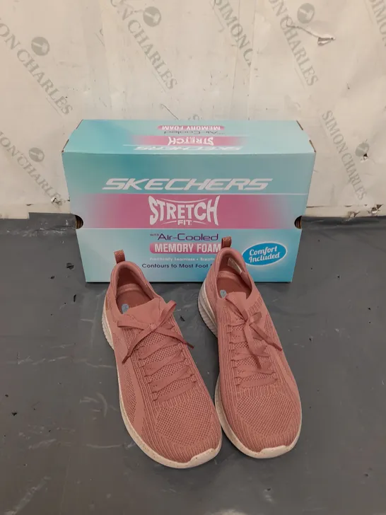 SKECHERS AIR COOLED MEMORY FOAM WOMENS 9 PINK TRAINERS  