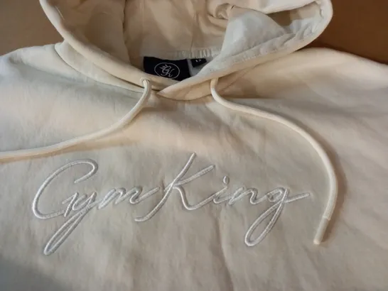 GYM KING CREAM CROPPED HOODIE - 12