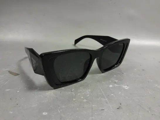 PRADA 386 THICK FRAMED LOGO SUNGLASSES 