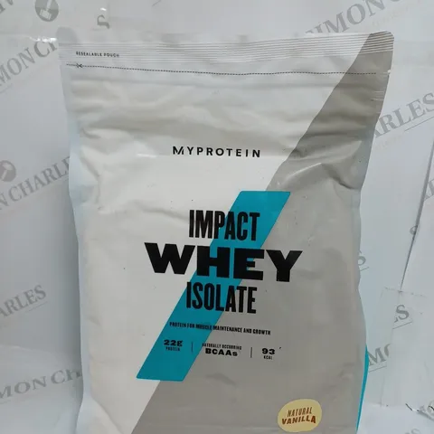 MY PROTEIN IMPACT WHEY ISOLATE NATURAL VANILLA 2.5KG