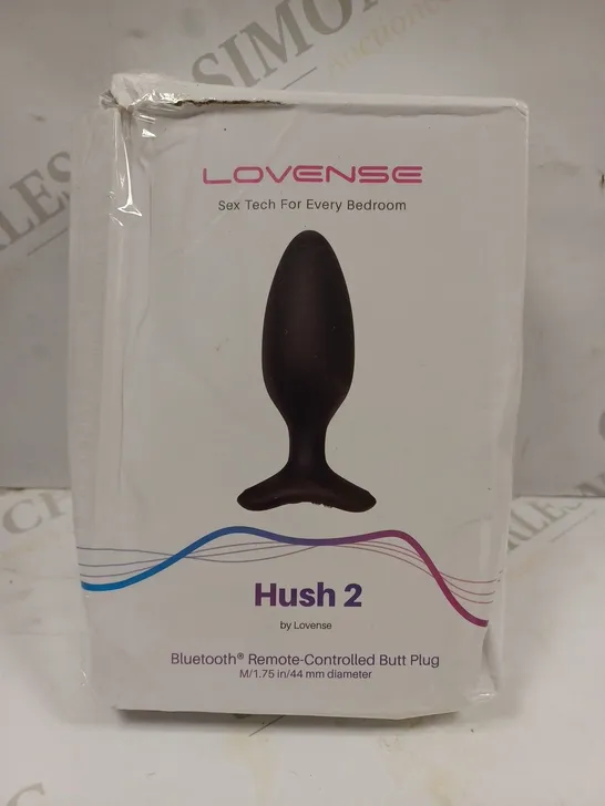 BOXED LOVENSE HUSH 2 BLUETOOTH REMOTE-CONTROLLED BUTT PLUG 