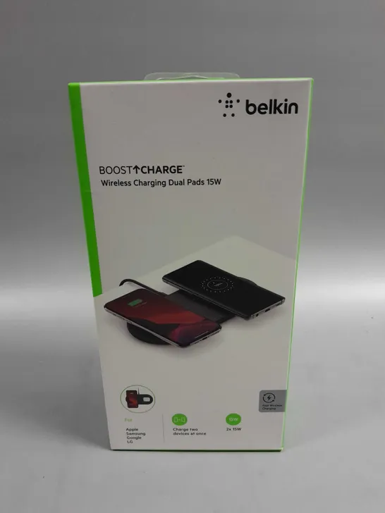 BOXED SEALED BELKIN BOOST CHARGE WIRELESS CHARGING DUAL PADS 