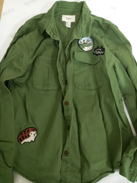 FOREVER 21 LOS ANGELES KHAKI GREEN JACKET - M