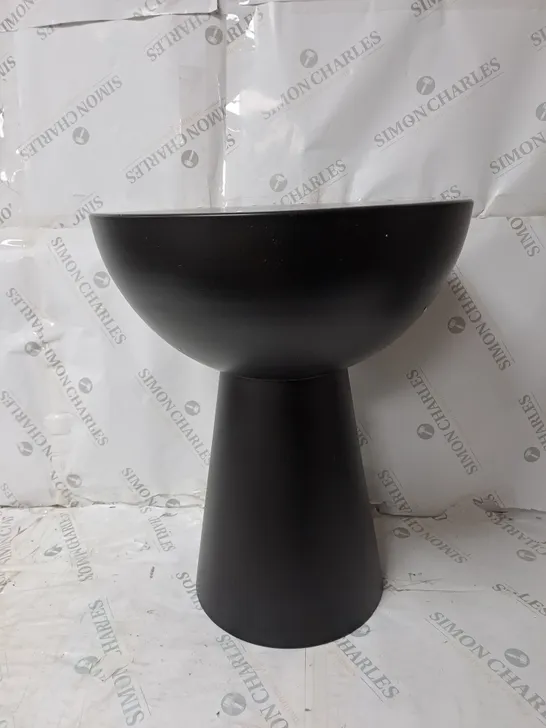 BOXED K BY KELLY HOPPEN BLACK IRON ROUND SIDE TABLE