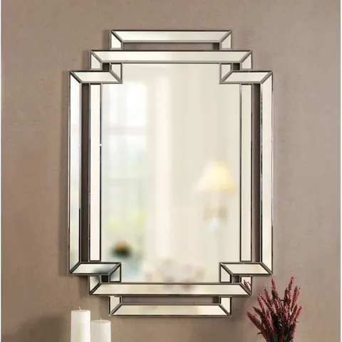 BOXED FOSTEAU NOVELTY GLASS WALL MIRROR