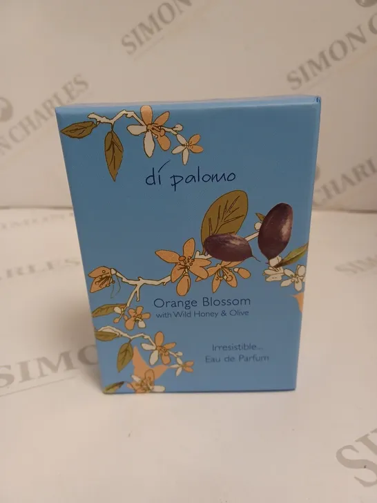 BOXED AND SEALED DI PALOME ORANGE BLOSSOM WITH WILD HONEY AND OLIVE EAU DE PARFUM 50ML