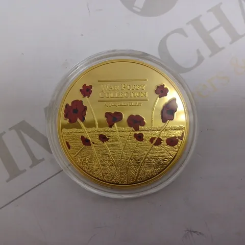 WAR POPPY COLLECTION GOLD COLLECTABLE COIN