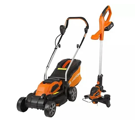 YARD FORCE 32CM LAWNMOWER AND TRIMMER