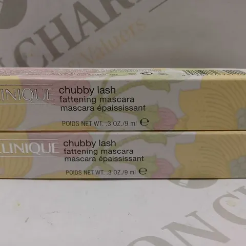 LOT OF 2 CLINIQUE CHUBBY LASH MASCARAS - 01 JUMBO JET