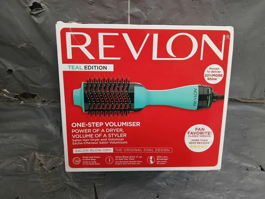 BOXED REVLON SALON HAIR DRYER AND VOLUMISER - TEAL RRP £49.99