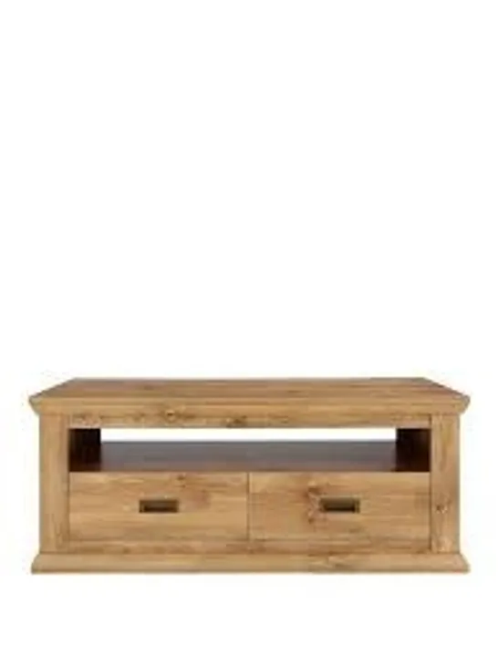 BOXED CLIFTON OAK-EFFECT COFFEE TABLE (1 BOX)  RRP £139.99