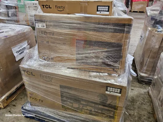 PALLET OF APPROXIMATELY 15 UNPROCESSED RAW RETURN TELEVISIONS TO INCLUDE;