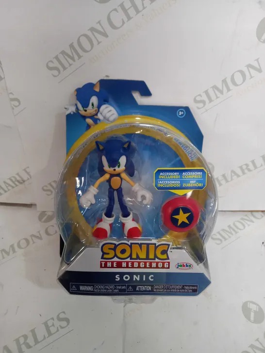 SONIC THE HEDGEHOG -10CM MODERN SONIC WITH STAR SPRING JAKKS PACIFIC RRP £21