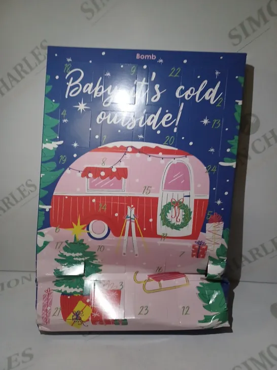 LOT OF APPROX 8 BOMB COSMETICS BABY IT'S COLD OUTSIDE! SOAPS & MALLOWS ADVENT CALENDARS