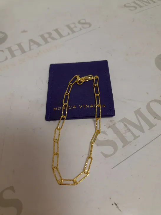 MONICA VINADER ALTA TEXTURED CHAIN BRACELET