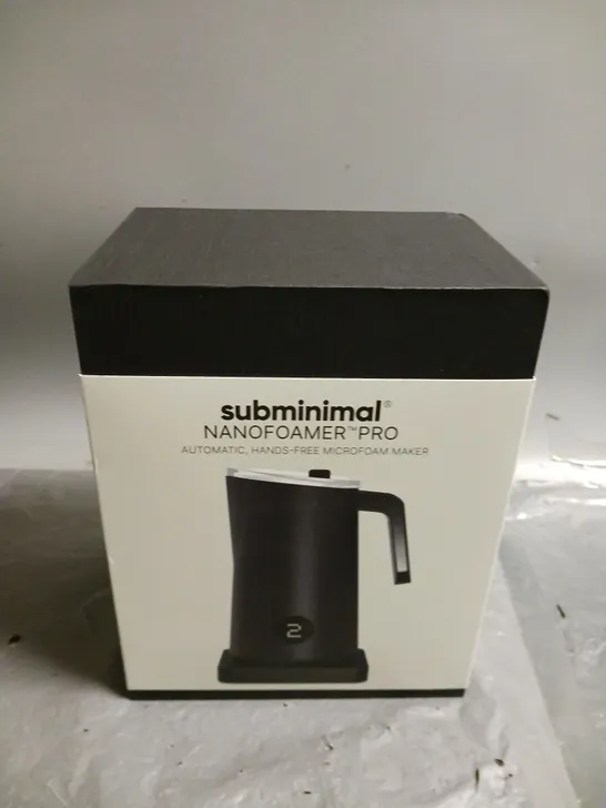 BOXED AND SEALED SUBMINIMAL NANOFOAMER PRO