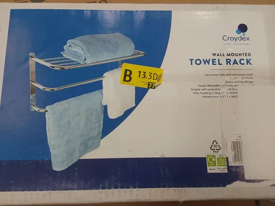 BOXED CROYDEX WALL MOUNTED TOWEL RACK 