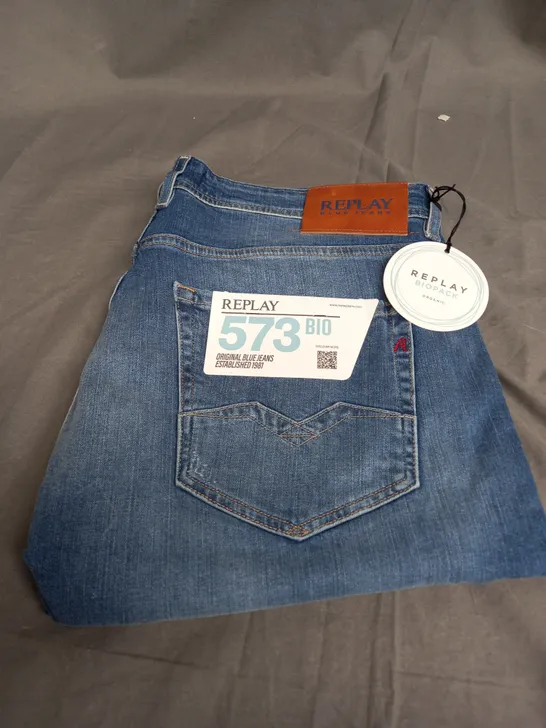 REPLAY BLUE JEANS 573 B10 - SIZE 34