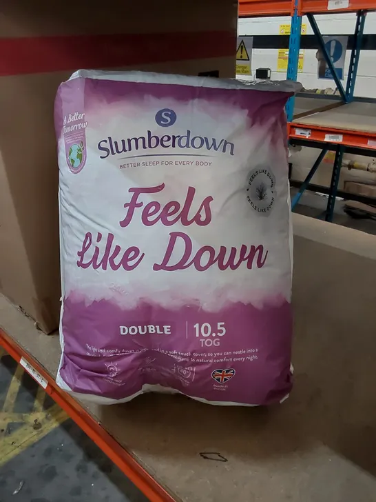 BAGGED SLUMBERDOWN FEELS LIKE DOWN 10.5 TOG DUVET // SIZE: DOUBLE 