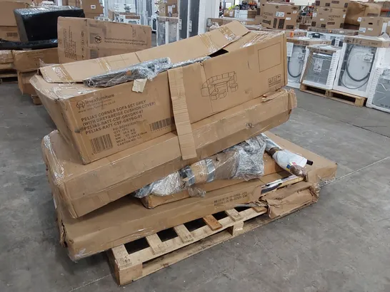 PALLET OF GARDEN FURNITURE PARTS