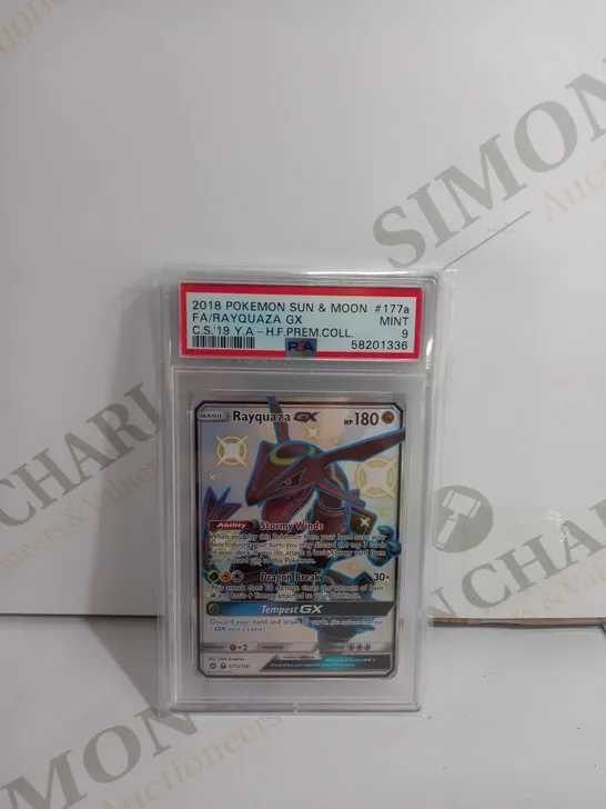 2018 POKEMON SUN AND MOON RAYQUAZA PSA 9 