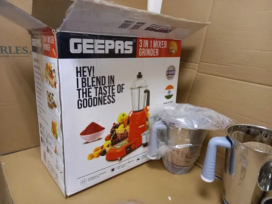 GEEPAS 750W 3-IN-1 MIXER GRINDER