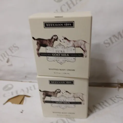 BEEKMAN 1802 GOAT MILK WHIPPED BODY CREAM DUO