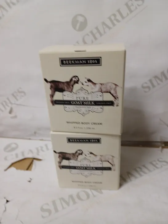 BEEKMAN 1802 GOAT MILK WHIPPED BODY CREAM DUO