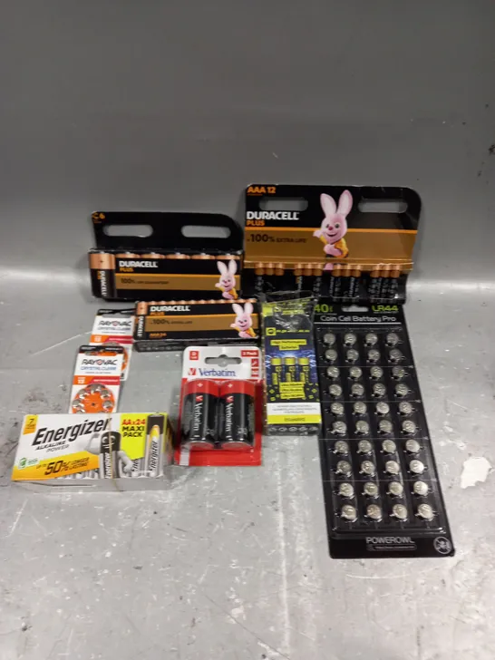 LARGE ASSORTMENT OF VARIOUS BATTERIES TO INCLUDE BUTTON CELL, AA, AAA ETC - COLLECTION ONLY 